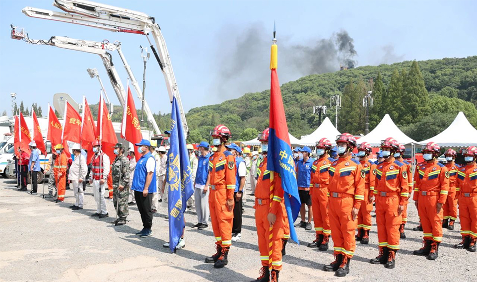 上海誠格集團隔熱斗篷助力佘山森林防火演練，為城市綠肺保駕護航